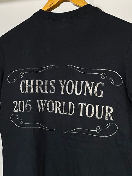 เสื้อวงมือสอง CHRIS YOUNG WORLD TOUR 2016 Size S มือ2 รูปที่ 4