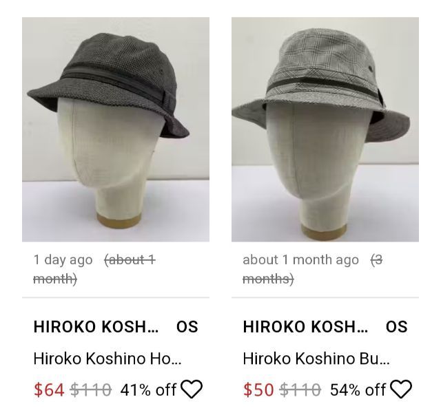 Hiroko Koshino Homme Vintage Bucket Hat  รูปที่ 8