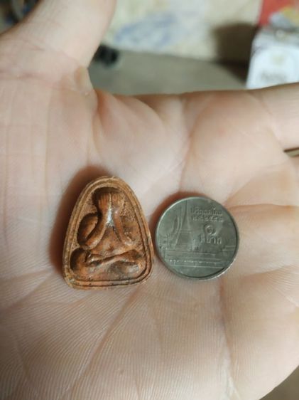 พระเนื้อดินพิมพ์เล็ก(พระปิดตาเนื้อดินเผาหลังยันต์(ว.ศ.ร)ไม่ทราบพระเกจิที่สร้าง)พระบ้านพระเครื่องรางของมงคล รูปที่ 6