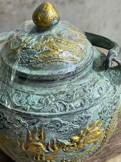 กาน้ำชา ทองเหลือง สะสม รูปที่ 4