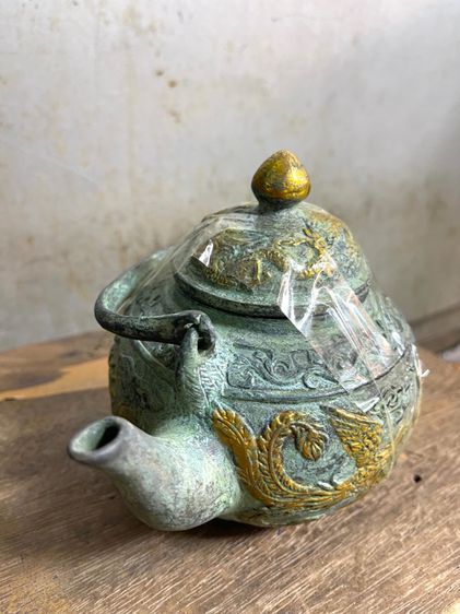 กาน้ำชา ทองเหลือง สะสม รูปที่ 5