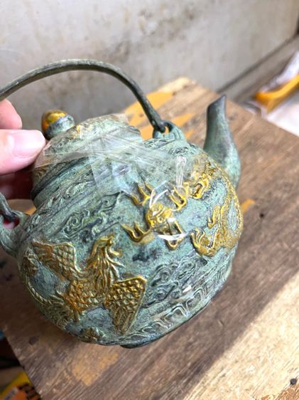 กาน้ำชา ทองเหลือง สะสม รูปที่ 2