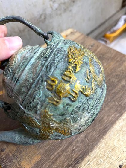 กาน้ำชา ทองเหลือง สะสม รูปที่ 3