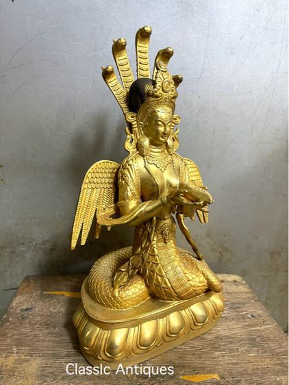 พระธิเบตทองเหลืองA8 รูปที่ 4