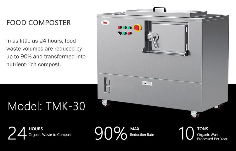  เครื่องกำจัดเศษอาหาร Food Waste Composting Machine, TMK-30 กำจัดขยะอินทรีย์ได้ 30kg ต่อวัน รูปที่ 2