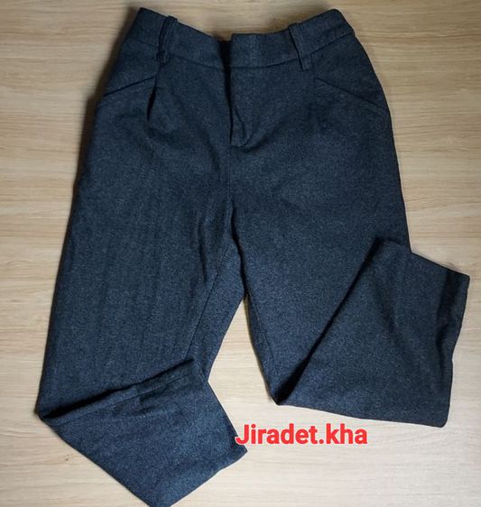 กางเกงผ้าแบรนด์ BANANA REPUBLIC สีดำ ไซส์(4) ความยาวกางเกง 32 นิ้ว ปลายขากว้าง 6.5 นิ้ว สินค้าใหม่ สินค้าคัดมาจากโกดังสินค้าญี่ปุ่น  รูปที่ 3