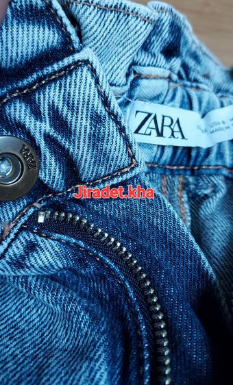 กางเกงยีนส์แบรนด์ ZARA  ขนาดเอว 26 นิ้ว ความยาวกางเกง 36 นิ้ว ปลายขากว้าง 6 นิ้ว สินค้าใหม่ สินค้าคัดมาจากโกดังสินค้าญี่ปุ่น (Original) รูปที่ 6