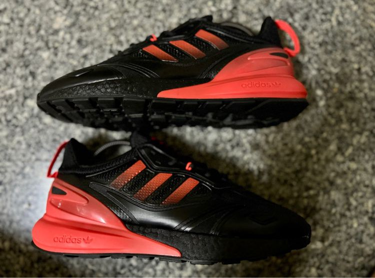 Adidas ZX 2K Boost 2.0 Black Solar Red เบอร์42.5 รูปที่ 2