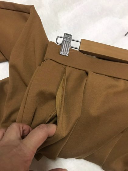 GU size L (แพท M) กางเกงขากว้างผ้ายืด ผ้าเนื้อดี ยืดได้ ไม่หนามาก รูปที่ 5