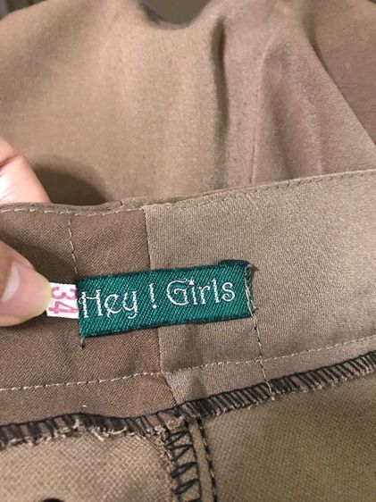 Hey Girls กางเกงทำงานสีกาแฟ size 34 ประมาณ XL มีกระเป๋าทั้ง 2 ด้าน ผ้านิ่มเนื้อดี รูปที่ 2