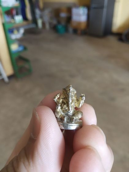พระเนื้อโลหะพิมพ์เล็ก(พระรูปหล่อพระพิฆเนศไม่ทราบเกจิ(350202))พระบ้านพระเครื่องรางของมงคล รูปที่ 2