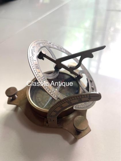 นาฬิกาแดด เข็มทิศ ทองเหลืองA2 รูปที่ 3