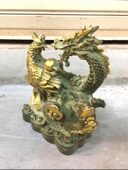 มังกร กับไก่ฟ้า ทองเหลืองปัดทอง รูปที่ 4