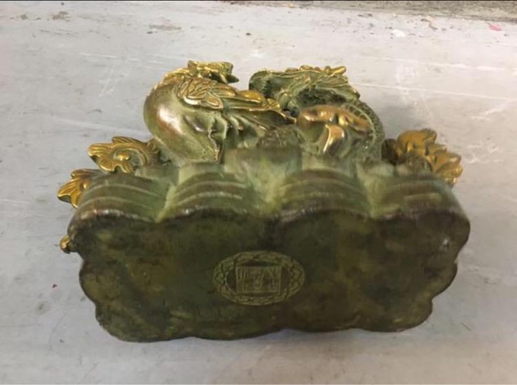 มังกร กับไก่ฟ้า ทองเหลืองปัดทอง รูปที่ 6