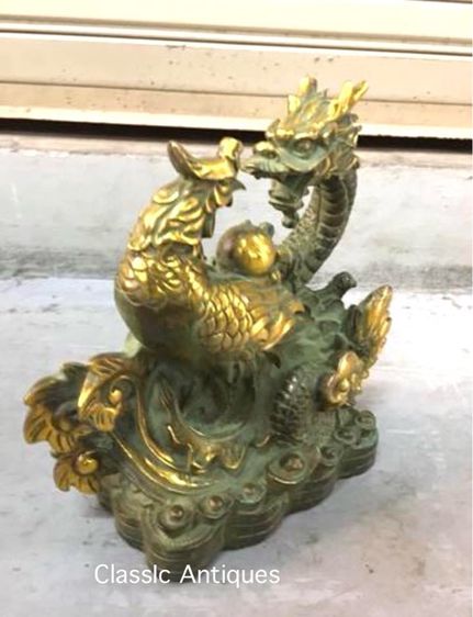 มังกร กับไก่ฟ้า ทองเหลืองปัดทอง รูปที่ 7