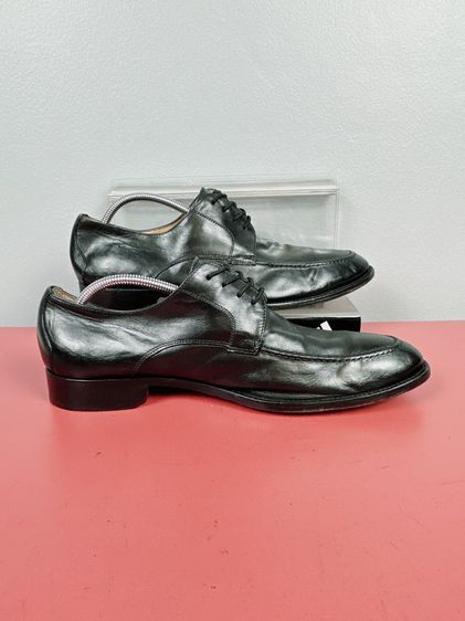 รองเท้าหนังแท้ Mercanti Fiorentini Sz.13us46eu30.5cm Made in Italy สีดำ พื้นหนัง สภาพสวย ไม่ขาดซ่อม ใส่เรียนทำงานได้ รูปที่ 8