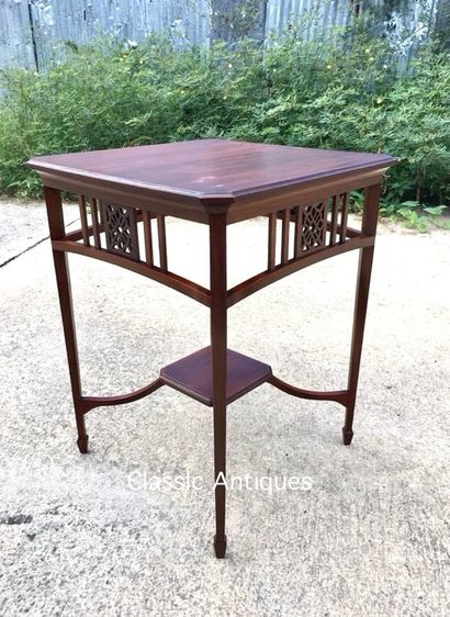 โต๊ะ ขาศร ไม้สัก สะสม รูปที่ 2