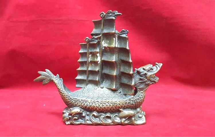 เรือสำเภามังกร ทองเหลืองA2 รูปที่ 2