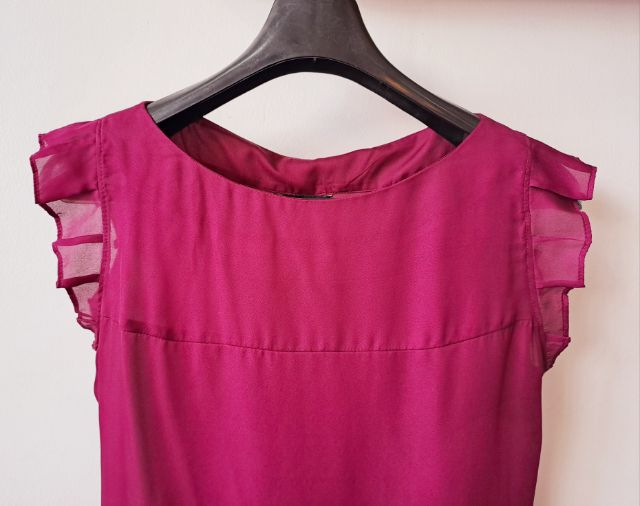ส่งต่อเสื้อผ้าซิลค์ Banana Republic ไซส์ XS สีม่วง รูปที่ 2