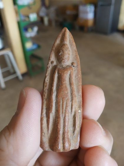 พระเนื้อดิน(พระปางเปิดโลกหลังเรียบไม่ทราบเกจิที่สร้าง)พระบ้านพระเครื่องรางของมงคลเครื่องรางของมงคล รูปที่ 3