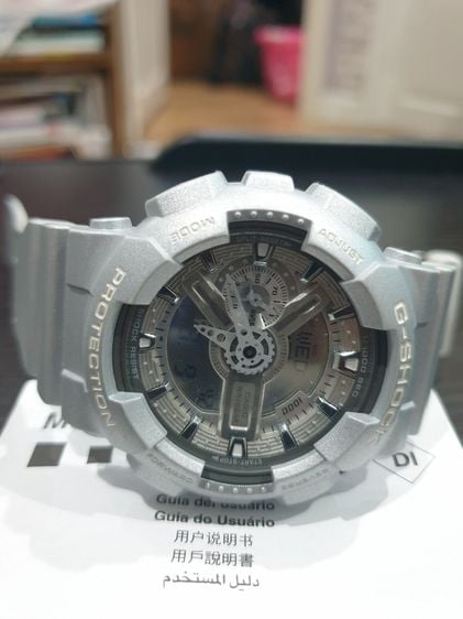 เงิน Casio G-Shock นาฬิกาข้อมือผู้ชาย รุ่น GA-110BC-8A