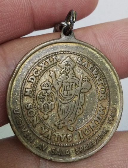 75011-เหรียญต่างประเทศเพื่อการสะสม เหรียญเก่า 1640 Year European Coins น่าจะมาจากประเทศสเปน รูปที่ 3