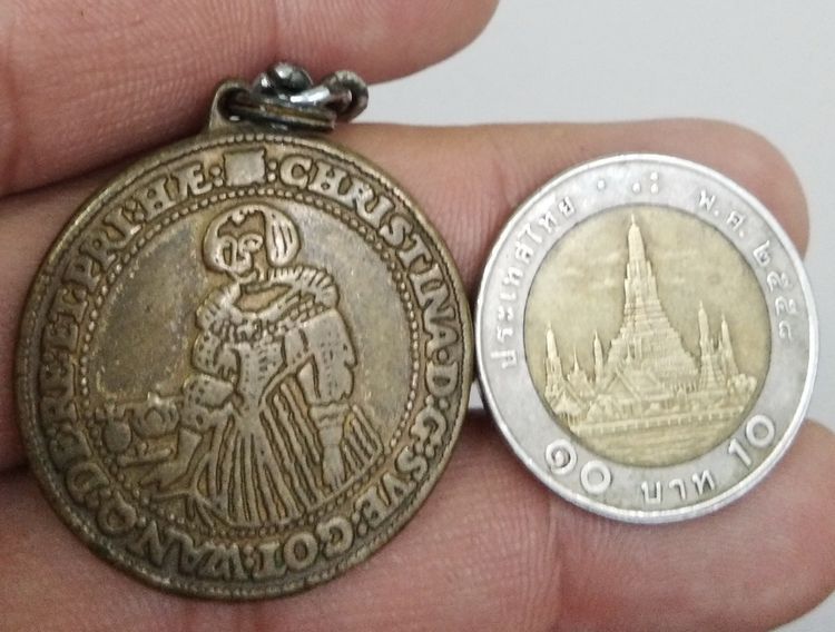 75011-เหรียญต่างประเทศเพื่อการสะสม เหรียญเก่า 1640 Year European Coins น่าจะมาจากประเทศสเปน รูปที่ 16