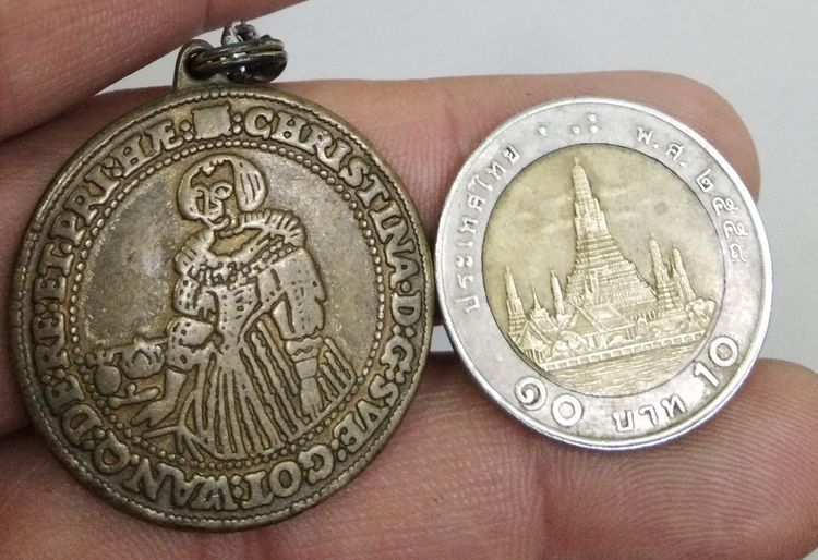 75011-เหรียญต่างประเทศเพื่อการสะสม เหรียญเก่า 1640 Year European Coins น่าจะมาจากประเทศสเปน รูปที่ 18