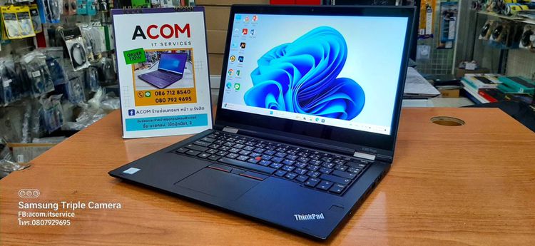 โน๊ตบุ๊คมือ2 ThinkPad X380 Yoga Intel Core i7 Gen8 Ram16GB SSD256GB จอทัชสกรีน พับได้360° บางเบา สเปคแรง ทำงานลื่น รูปที่ 7