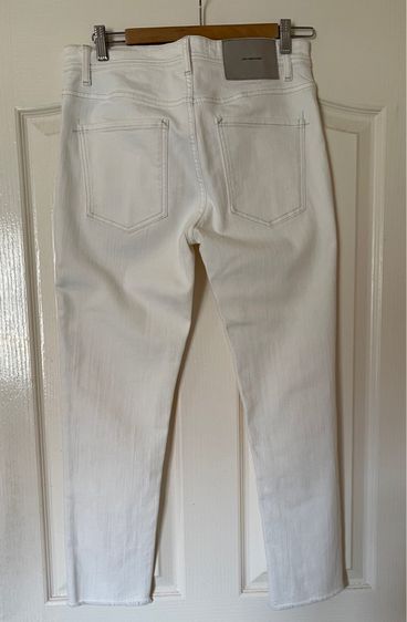 กางเกงยีนส์สกินนี่สีขาว Zara มือสอง สภาพดี รูปที่ 2