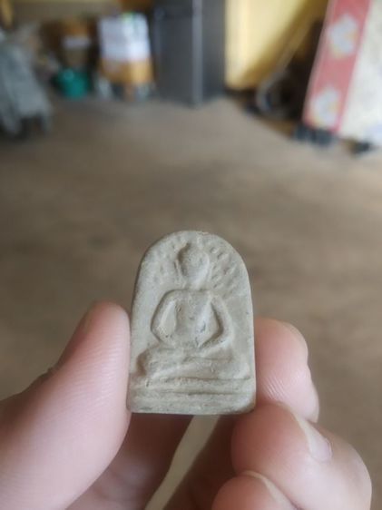 พระเนื้อผงผสมว่าน(พระผงพิมพ์ปรกโพธิ์หลังเรียบ(ไม่ทราบพระเกจิที่สร้าง)พระบ้านพระเครื่องรางของมงคล รูปที่ 5