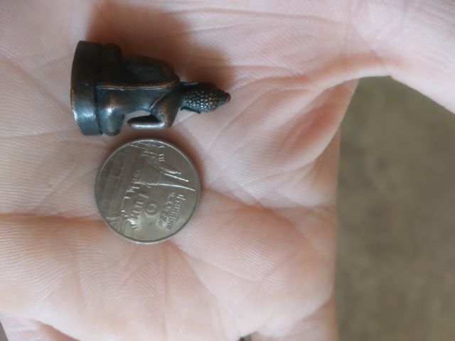 พระเนื้อโลหะทองแดงพิมพ์เล็ก(พระรูปหล่อพระหลวงพ่อเพชร(ไม่ทราบพระเกจิที่สร้าง))พระบ้านพระเครื่องรางของมงคล รูปที่ 9