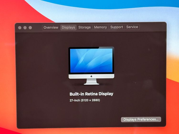 iMac Retina 5K 27" Core i5 (2019) Core i5-8500 6 Core Ram 32 GB Radeon Pro 570X (2019) (TT0499) รูปที่ 12