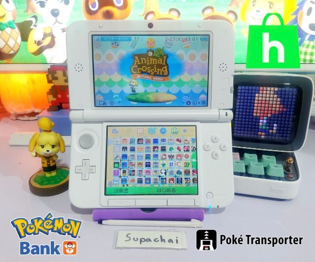 Nintendo ขาย 3DS LL เมม 64g ลงเกมเยอะ โหลดเกมฟรี มี pokebank ไว้ใช้เทรด 