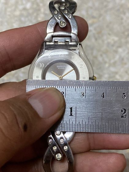 นาฬิกายี่ห้อ SWATCH  สวอทซ์ สวิสเมด สกินนี่ แท้มือสอง  สายยาว 16 เซนติเมตร  700฿ รูปที่ 7