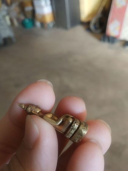 พระเนื้อทองเหลืองพิมพ์เล็ก(พระรูปหล่อพระเจ้าใหญ่อินแปลงวัดมหาวนาราม(จังหวัดอุบลราชธานี))พระบ้านพระเครื่องรางของมงคล รูปที่ 18