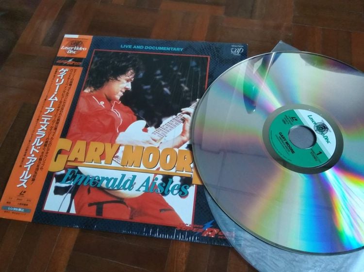 ภาษาอังกฤษ อื่นๆ Gary Moore ชุด Emerald Aisles Laser Disc แผ่นญี่ปุ่น มีโอบิ