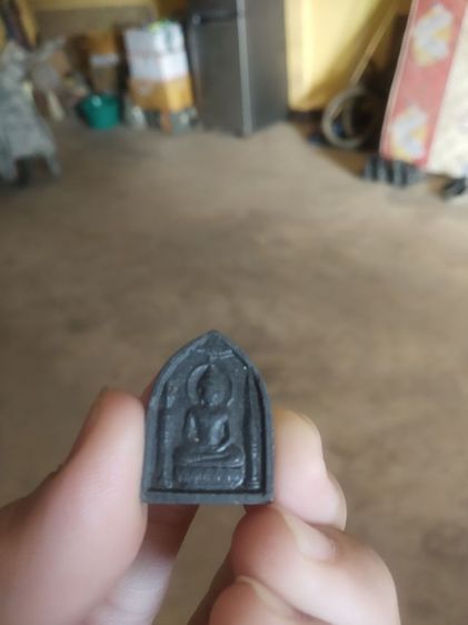 พระเนื้อผงผสมผงใบลานพิมพ์เล็ก(พระเครื่องพิมพ์พระพุทธเนื้อผงใบลานพิมพ์เล็กไม่ทราบเกจิที่สร้าง)พระบ้านพระเครื่องรางของมงคล รูปที่ 4