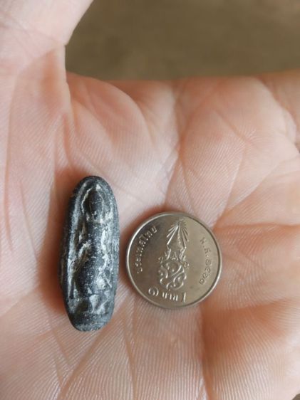 พระเนื้อดินผสมผงใบลานพิมพ์เล็ก(พระปางลีลากำแพงทุ่งเศรษฐีหรือพระลีลากำแพงเขย่งไม่ทราบเกจิที่สร้าง(280202))พระบ้านพระเครื่องรางของมงคล รูปที่ 2