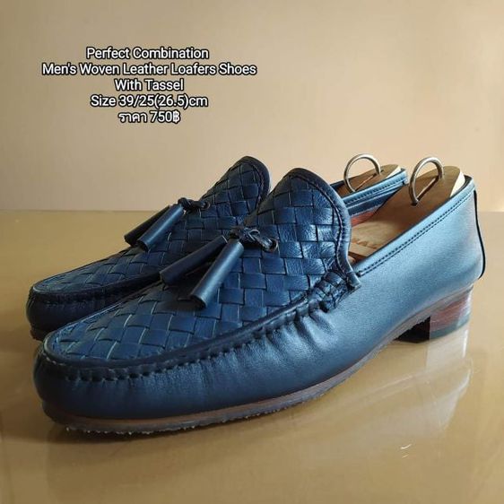 Perfect Combination
Men's Woven Leather Loafers Shoes With Tassel
Size 39ยาว25(26.5)cm
ราคา 750฿