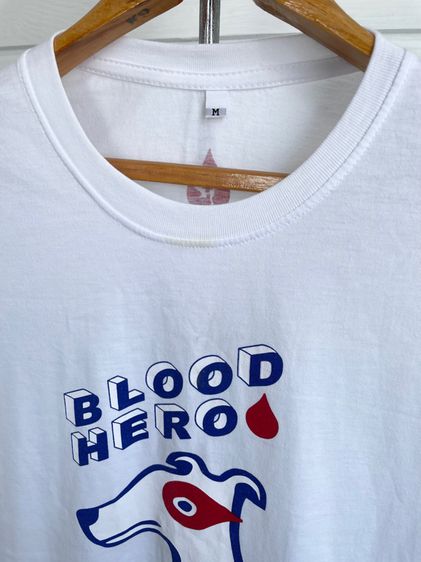 เสื้อยืดมือสอง BLOOD HERO SMILEYHOUND BY GREYHOUND (LIMITED EDITION) Size M มือ2 รูปที่ 9