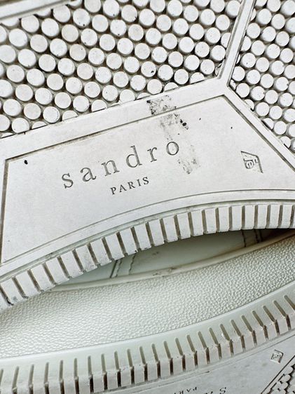 รองเท้า Sandro Paris Sz.9us42eu27cm สีขาว แบรนด์ดังของใหม่เกือบหมื่น สภาพสวยมาก เกือบใหม่ ไม่ขาดซ่อม ใส่เที่ยวลำลองหล่อ รูปที่ 7