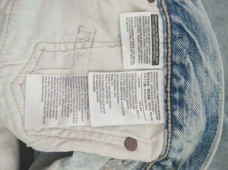 Vintage Levi’s 501 ป้าย R Made in Mexico มือสอง รูปที่ 4