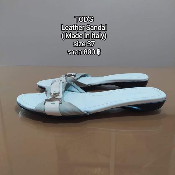 
TOD'S
Leather Sandal
( Made in Italy🇮🇹)
size 37
ราคา 800 ฿