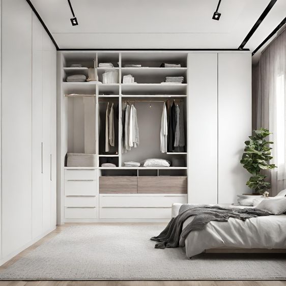 บิ้วอินตู้เสื้อผ้าในห้องนอนที่หลากหลายกับ Cicon interior รูปที่ 4