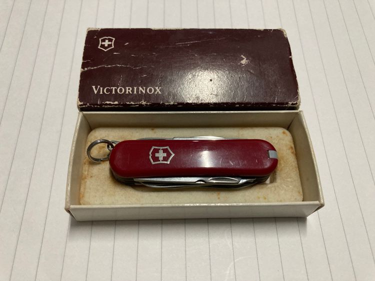 มีดพับสวิส Victorinox Minichamp 3 สแตมป์ มาพร้อมกล่อง