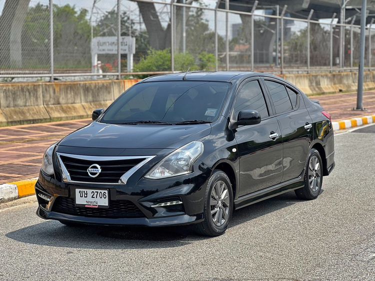 Nissan Almera 2018 1.2 E Sportech Sedan เบนซิน ไม่ติดแก๊ส เกียร์อัตโนมัติ ดำ รูปที่ 3