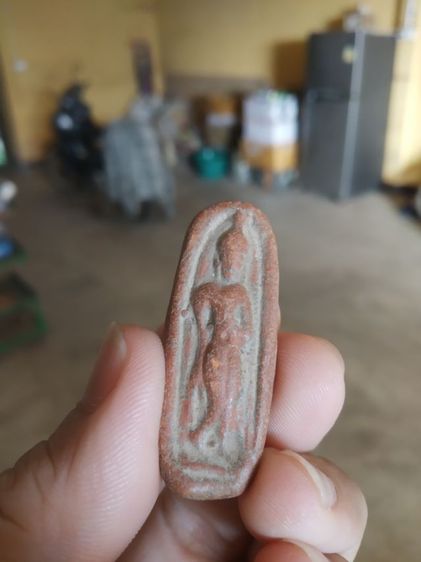 พระเนื้อดิน(พระปางลีลากำแพงทุ่งเศรษฐีหรือพระปางลีลากำแพงเขย่ง(ไม่ทราบเกจิที่สร้าง290274))พระบ้านพระเครื่องรางของมงคล รูปที่ 4