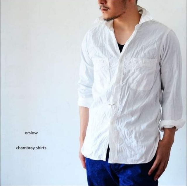 Orslow WORK SHIRT WHITE CHAMBRAY Size1s New Japan

🎌🎌🎌 รูปที่ 11