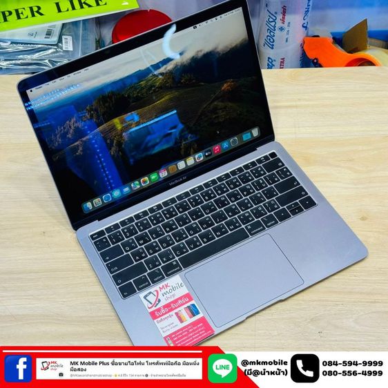 🔥 MacBook Air 13-inch 2019 Core I5 Ram 8gb SSD 128gb ศูนย์ไทย 🏆 สภาพงาม Cycle Count 120 🔌 เครื่องกับชุดชารจ 💰 เพียง 14990